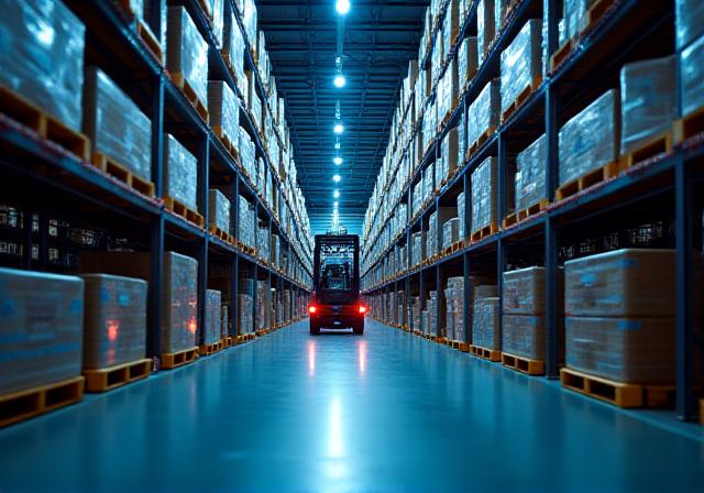 Modern logistics warehouse hub