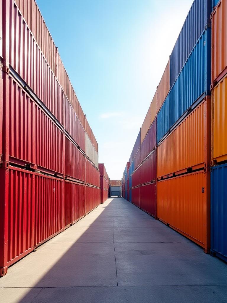 Intermodal containers at JAXPORT